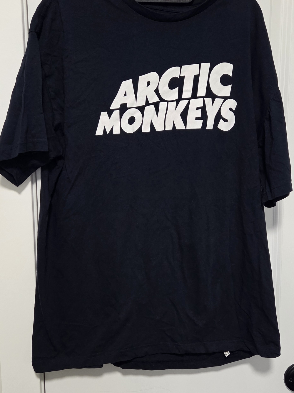 Arctic Monkeys Band Tee in Navy with White Logo